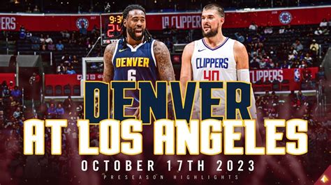 youtube nba live today|Denver Nuggets at Los Angeles Clippers .